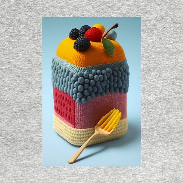 Yarn Parfait Cake Knitten by kiddo200